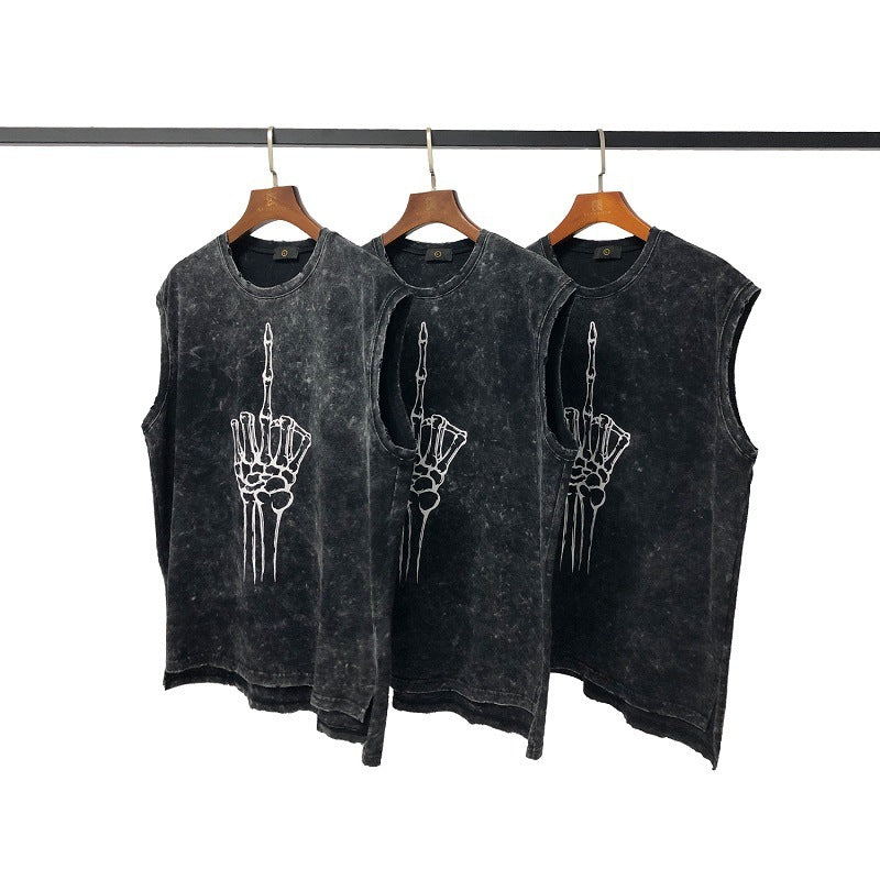 Summer New High Street INS Hip-hop Dark Black.