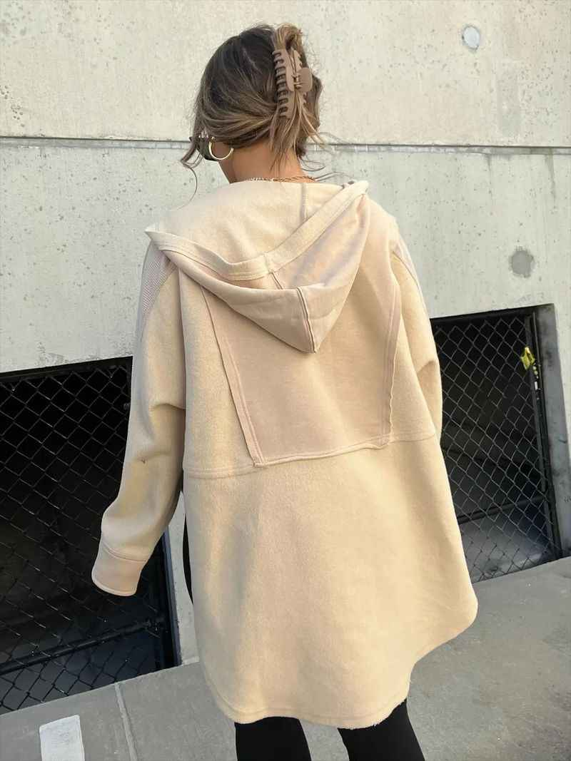 Women's Clothing loose casual splicing sweatshirt