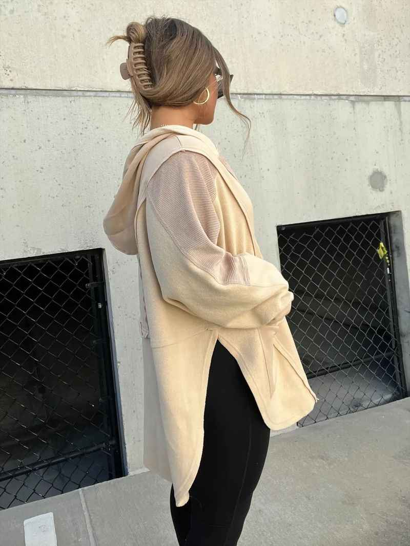 Women's Clothing loose casual splicing sweatshirt