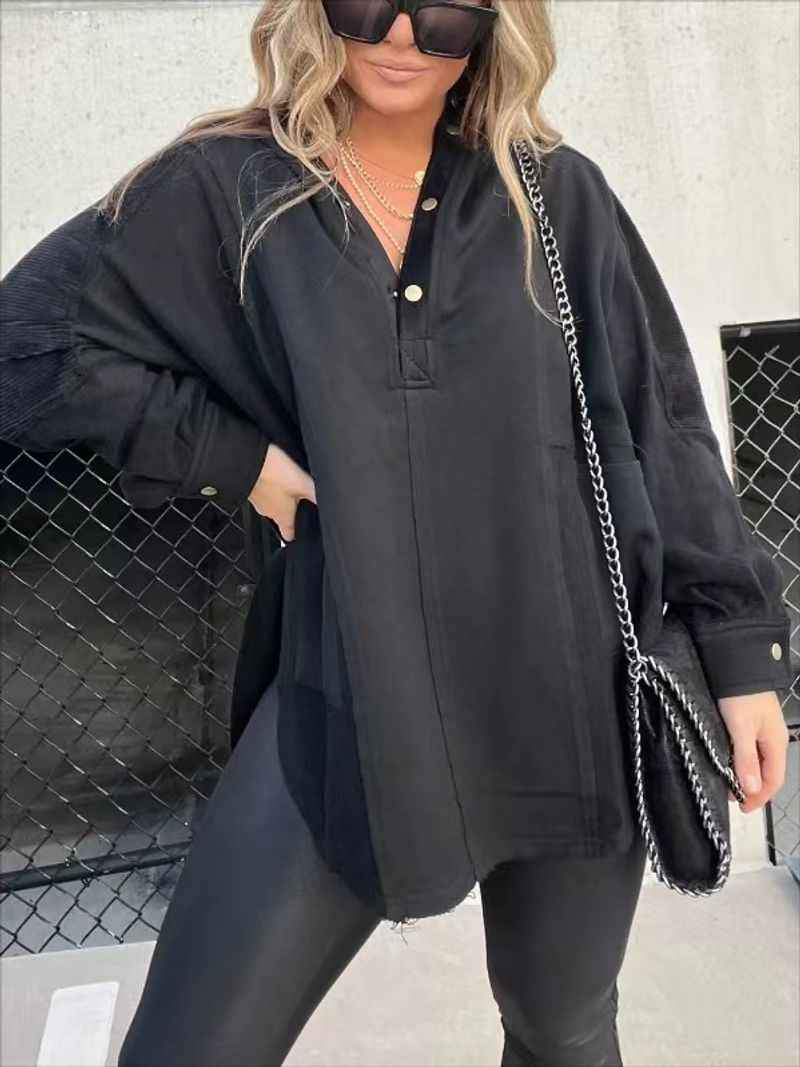 Women's Clothing loose casual splicing sweatshirt