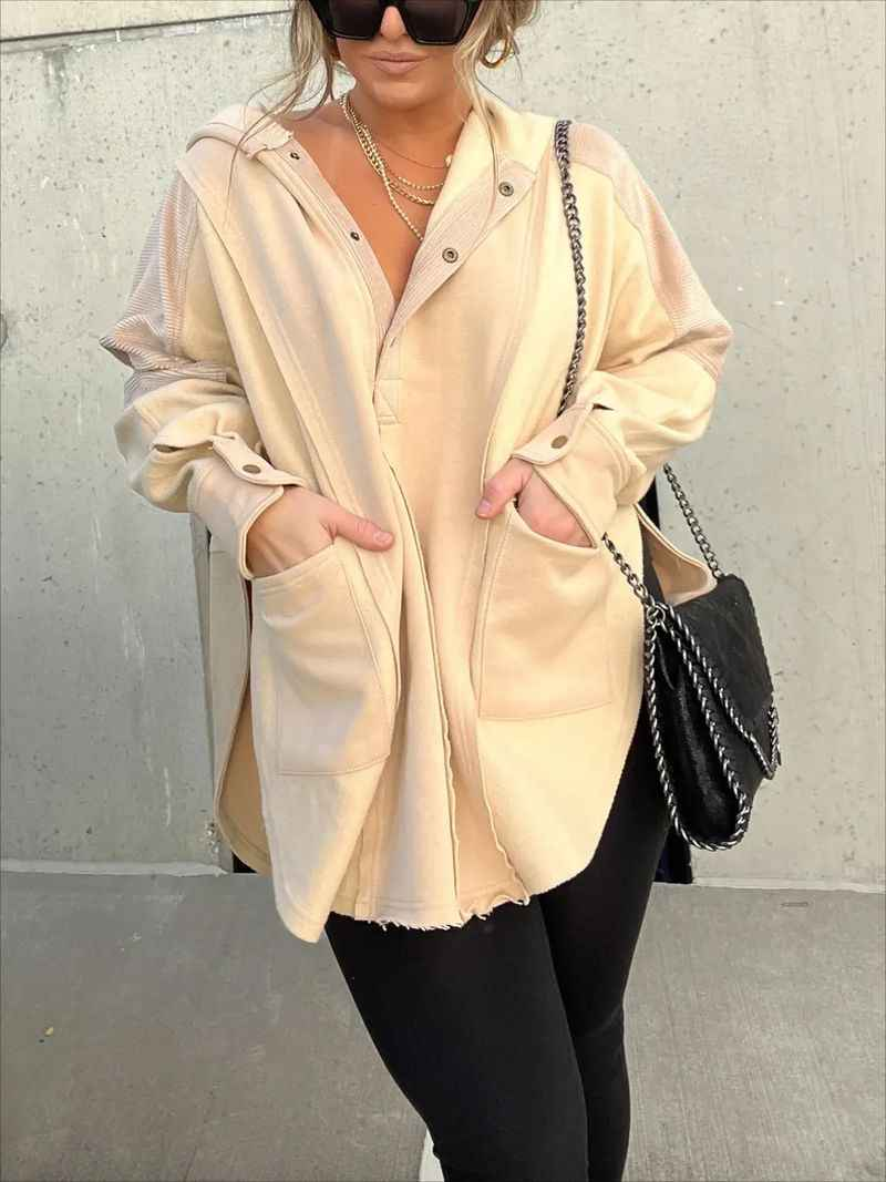Women's Clothing loose casual splicing sweatshirt