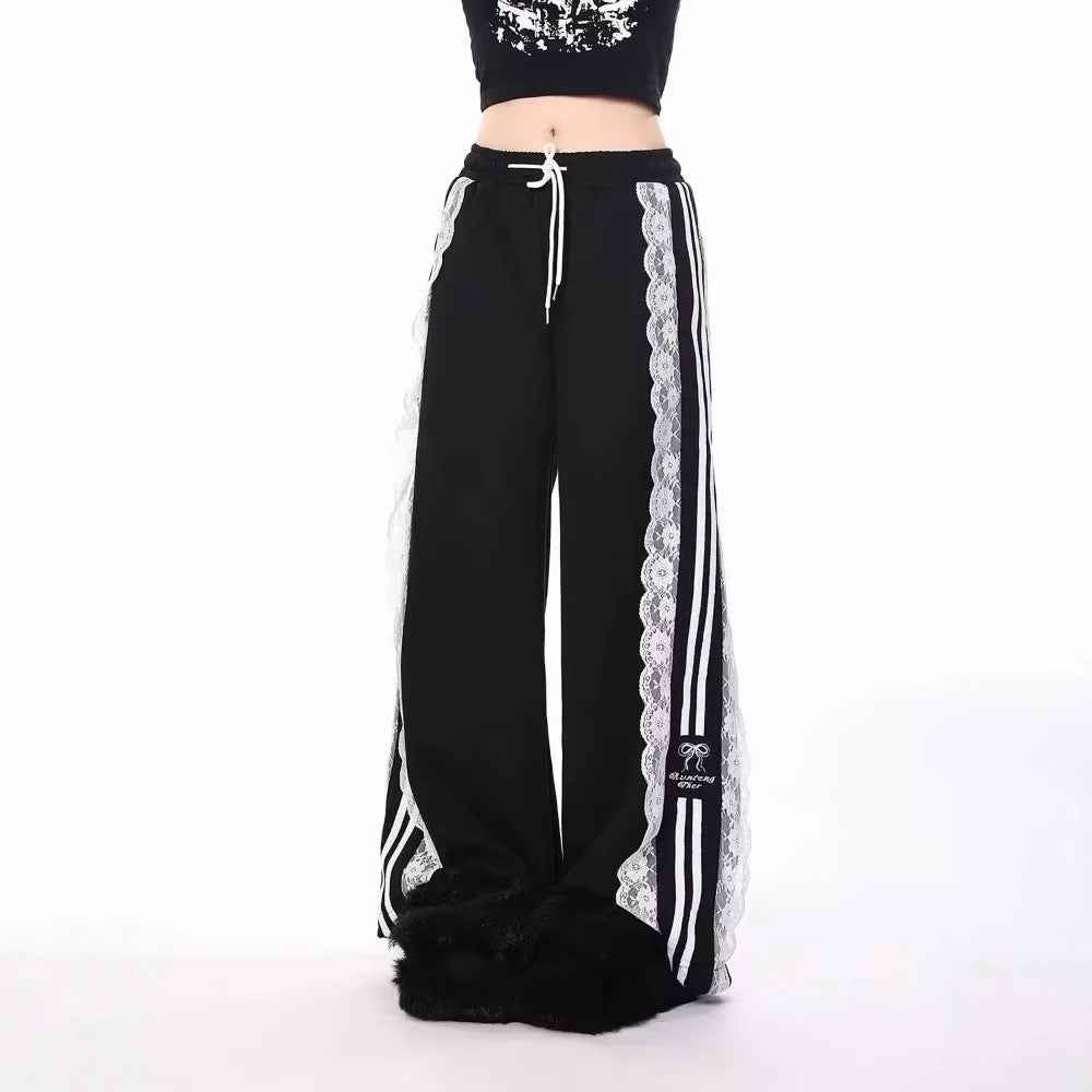 Japanese Harajuku Lace Sweatpants.