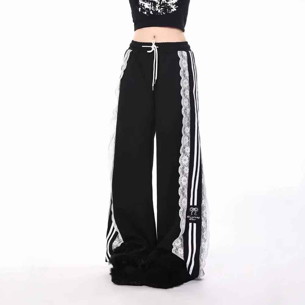Japanese Harajuku Lace Sweatpants.