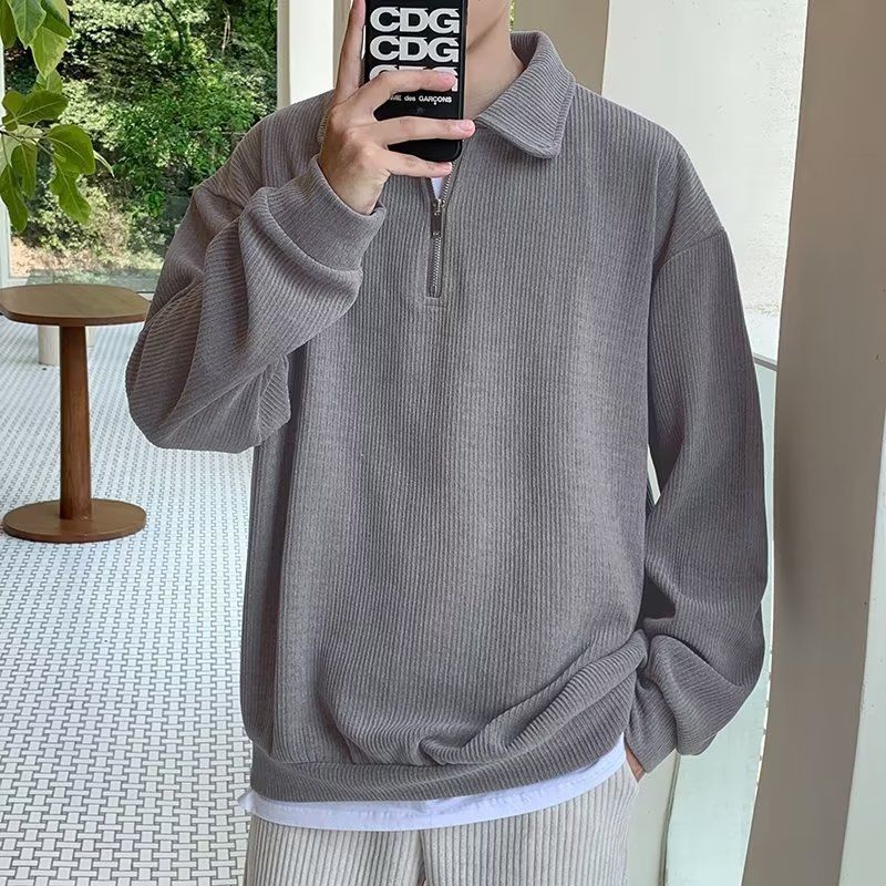 British Solid Color Hoodie Men.