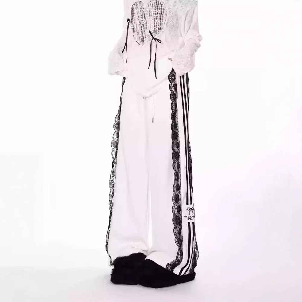Japanese Harajuku Lace Sweatpants.