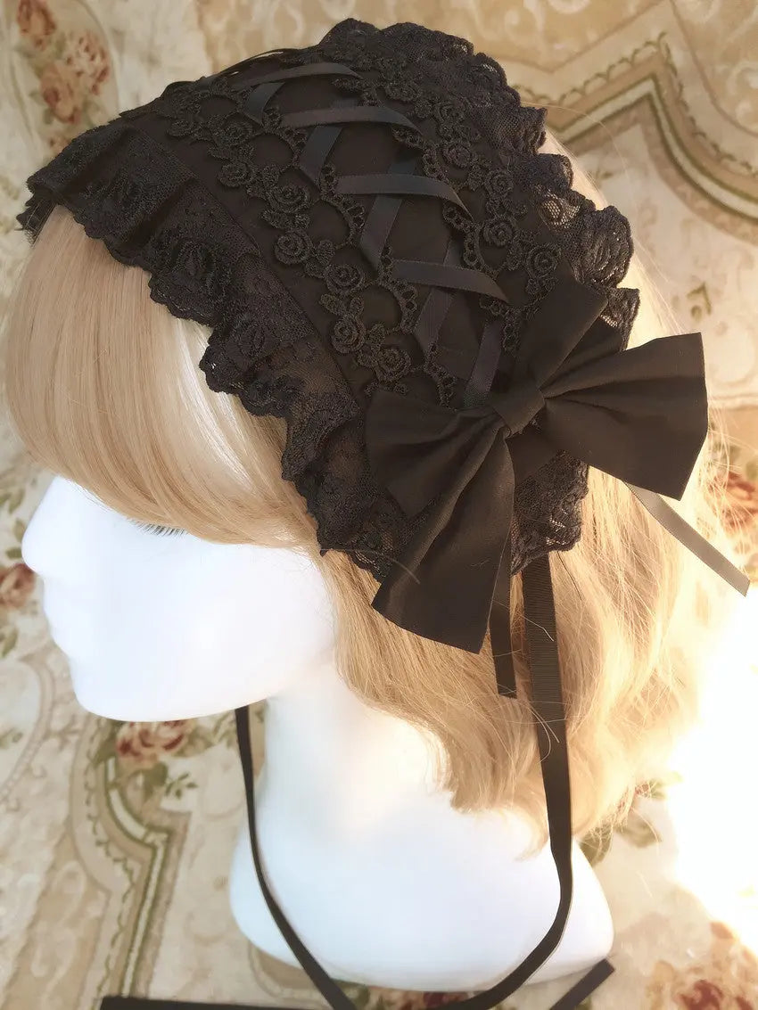 Dark Red Three-stage Suspender Lolita Dress.