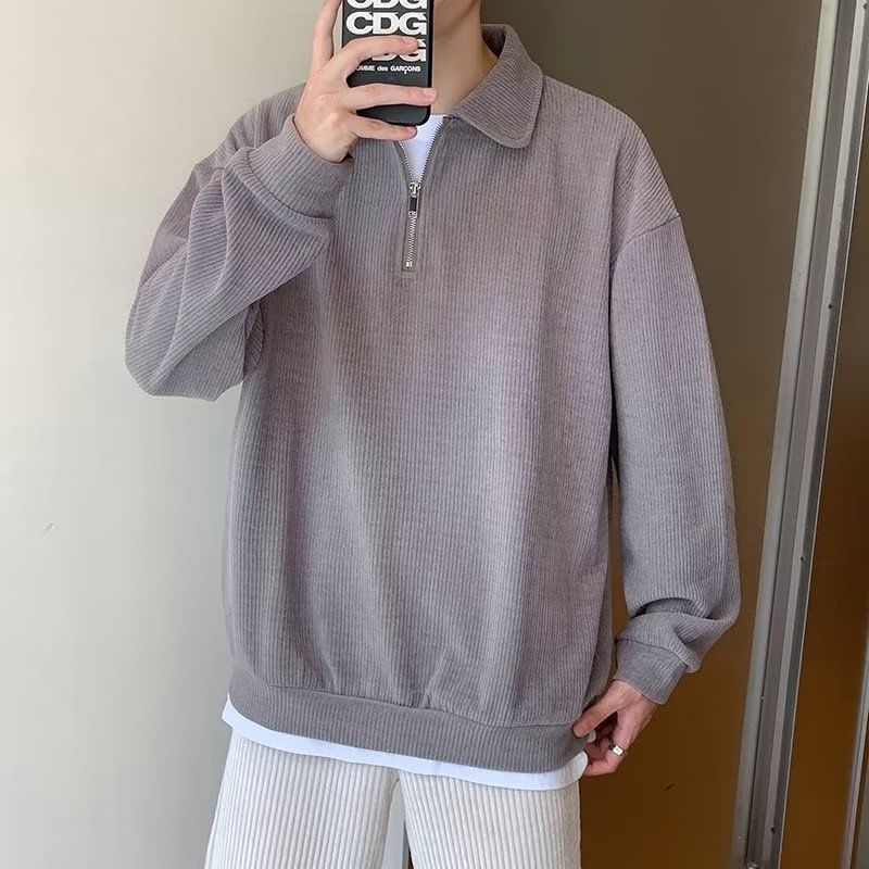 British Solid Color Hoodie Men.