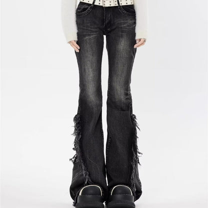 Fashion American Slightly Flared Jeans Women Alamode
