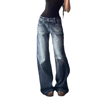 Harajuku American Retro Street Hip Hop Jeans Alamode