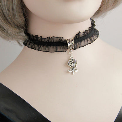 Exaggerated Jewelry Vampire Goth Dark Necklace Alamode