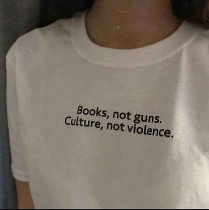 Violent Movie Quotes T-shirt Women Tumblr Fashion Grunge Alamode