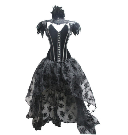 Gothic Floor-Length Skirt Punk Dark Stage Catwalk.