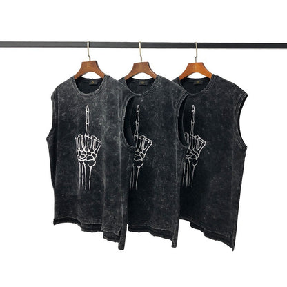 Summer New High Street INS Hip-hop Dark Black.