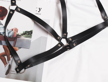 Gothic Harajuku Harness Cage Bra Underwear Alamode