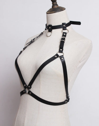 Gothic Harajuku Harness Cage Bra Underwear Alamode