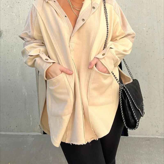 Women's Clothing  loose casual splicing sweatshirt