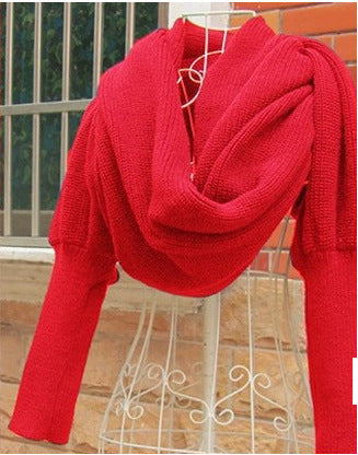 Sweater Scarf Cashmere Ladies Girl Woman Clothing Casual Wear Alamode