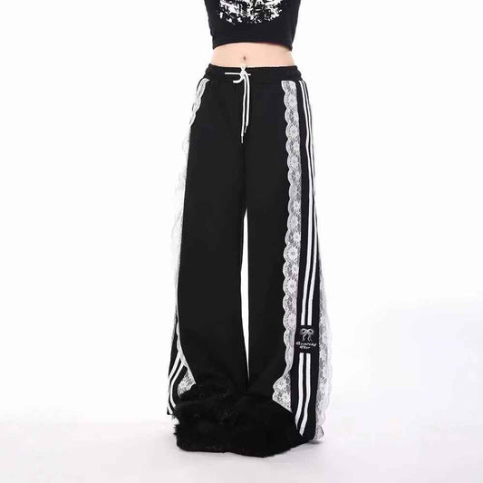 Japanese Harajuku Lace Sweatpants.