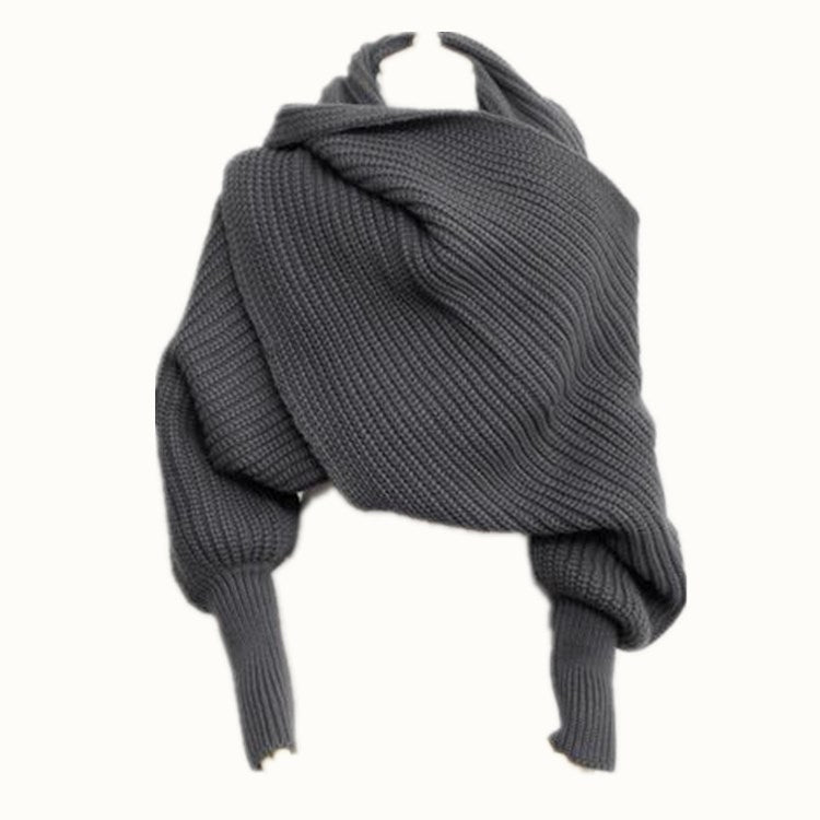 Sweater Scarf Cashmere Ladies Girl Woman Clothing Casual Wear Alamode