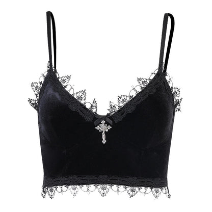 Dark Korean Velvet Small Sling New Beautiful Back.