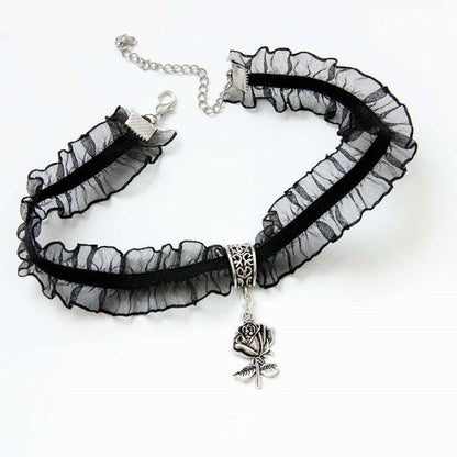 Exaggerated Jewelry Vampire Goth Dark Necklace Alamode