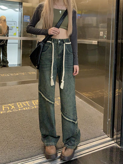 Women's Raw Hem Vintage Jeans Alamode