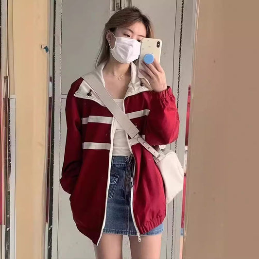 Harajuku Style Korean Fashion Loose Jacket Alamode