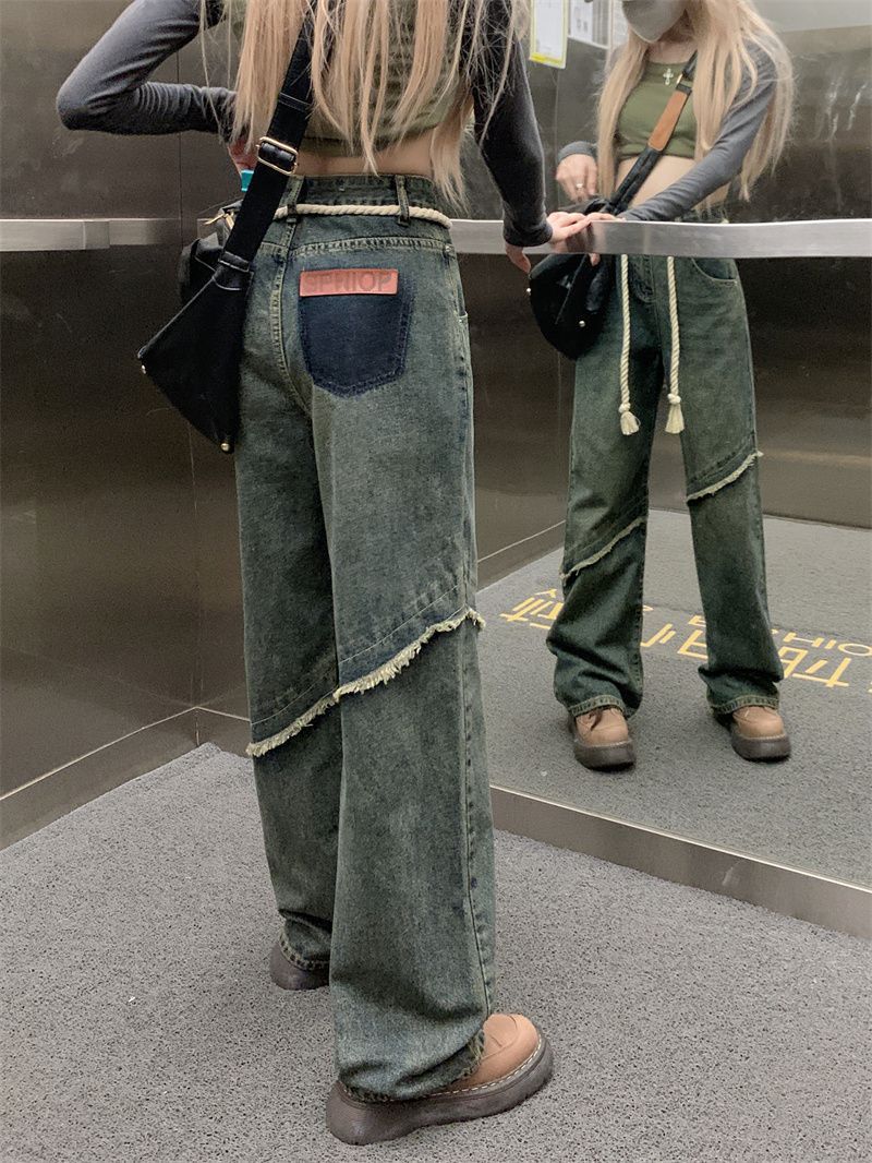 Women's Raw Hem Vintage Jeans Alamode