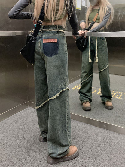 Women's Raw Hem Vintage Jeans Alamode