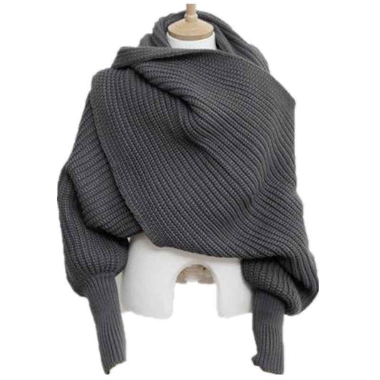 Sweater Scarf Cashmere Ladies Girl Woman Clothing Casual Wear Alamode