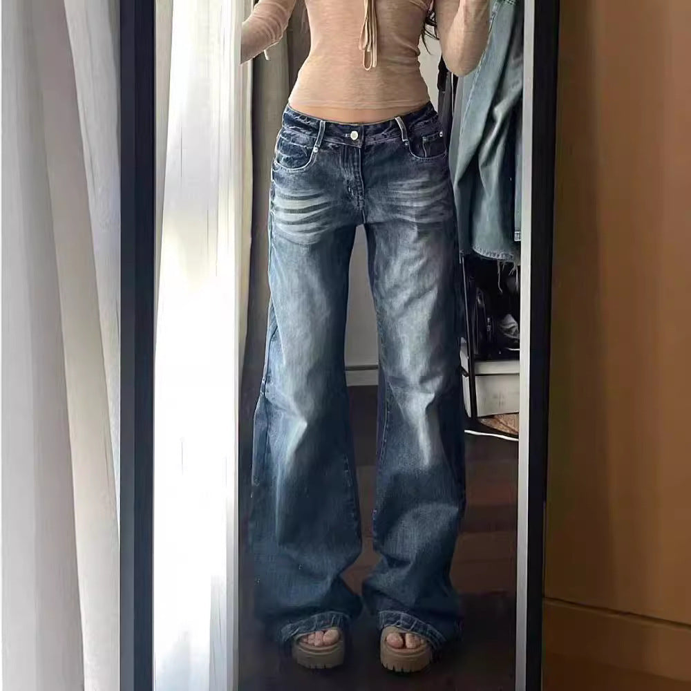 Harajuku American Retro Street Hip Hop Jeans Alamode