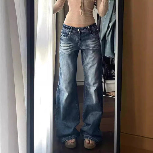 Harajuku American Retro Street Hip Hop Jeans Alamode