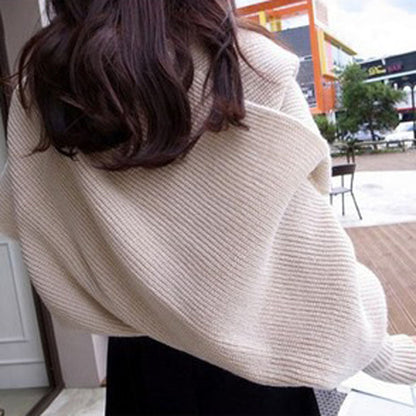 Sweater Scarf Cashmere Ladies Girl Woman Clothing Casual Wear Alamode