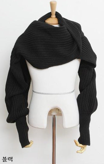 Sweater Scarf Cashmere Ladies Girl Woman Clothing Casual Wear Alamode