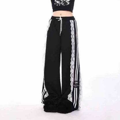 Japanese Harajuku Lace Sweatpants.