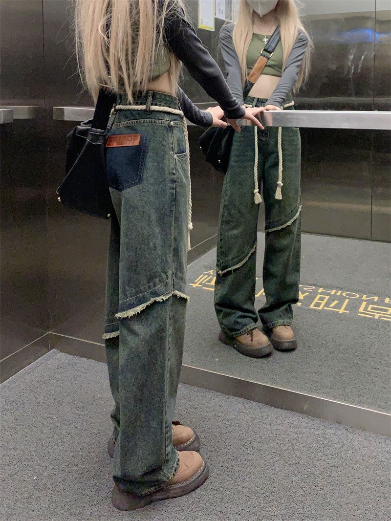 Women's Raw Hem Vintage Jeans Alamode