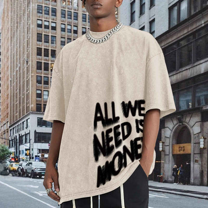 Weetiotio Mens Oversized Graphic Tees Streetwear Baggy Shirts Y2k Vintage Acid Wash Cotton Tshirt Harajuku Grunge Shirt Men