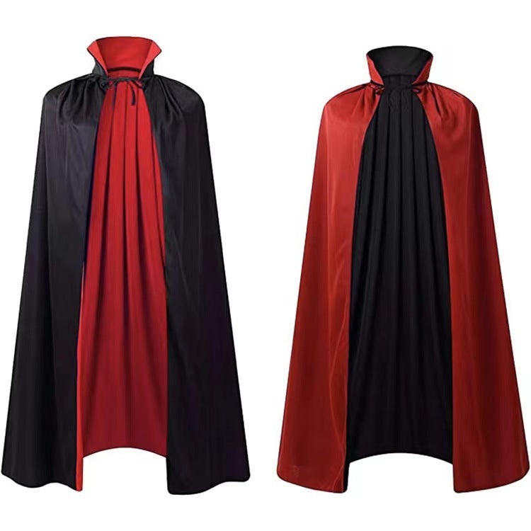 Halloween Cloak Costumes Wizard Cloak For Children Hooded Capes Mantle Black Party Decoration Alamode