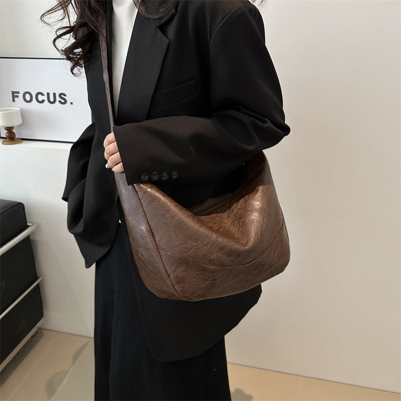 Fashion Simple Retro Shoulder Bag Alamode