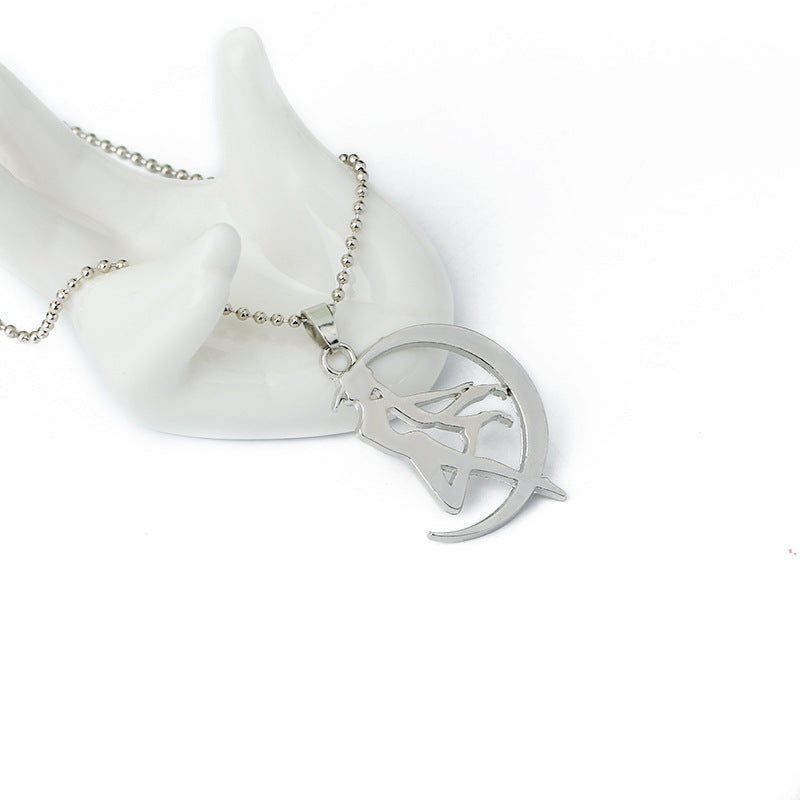 Sailor Moon Necklace Moon Rabbit Anime Anime Movie Accessories.