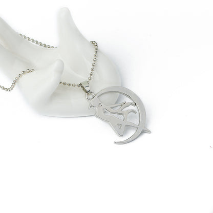 Sailor Moon Necklace Moon Rabbit Anime Anime Movie Accessories.