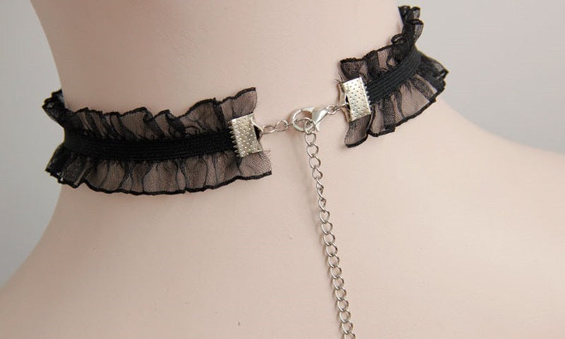 Exaggerated Jewelry Vampire Goth Dark Necklace Alamode