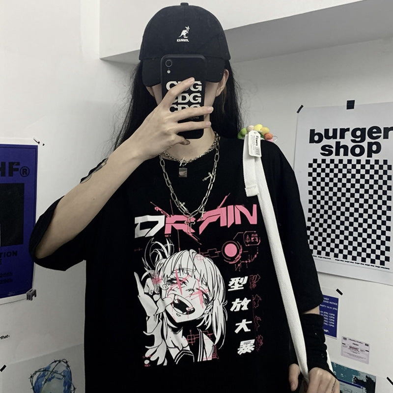 Women's Short Sleeve Harajuku Kawaii Casual Girl T-shirt Top Alamode