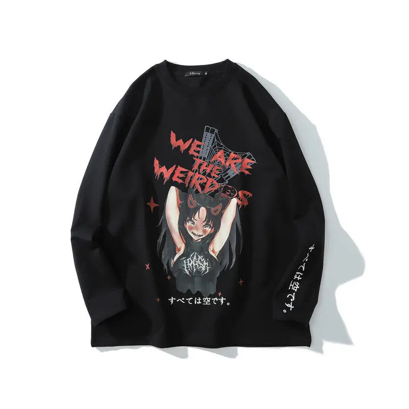Anime street collar hoodie The elite ways