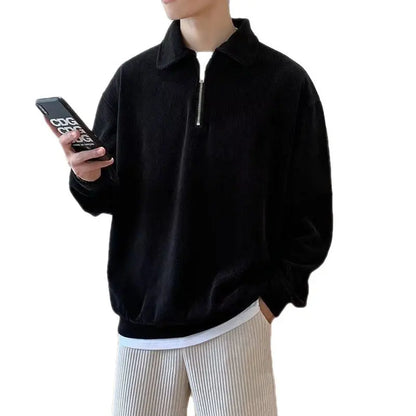 British Solid Color Hoodie Men.