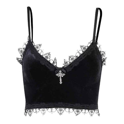 Dark Korean Velvet Small Sling New Beautiful Back - The elite ways