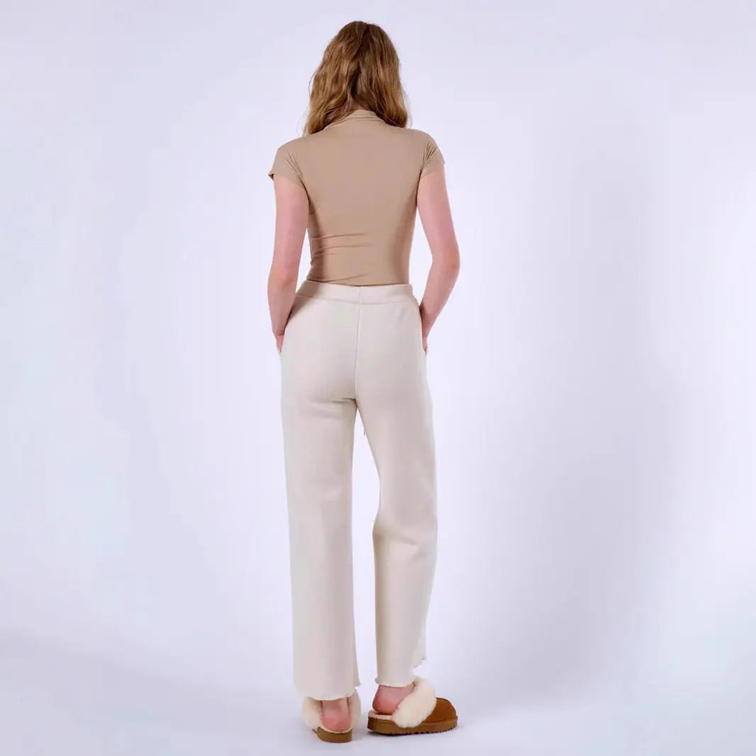 Elastic Waist Drawstring Slimming Trousers Alamode