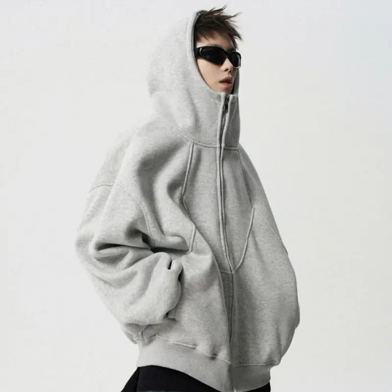 Fashion Brand Design Stitching High Street Ruoshuai Couple Sweater Alamode