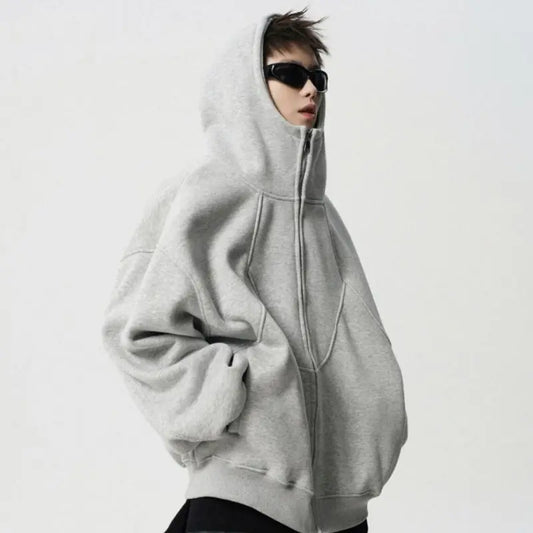 Fashion Brand Design Stitching High Street Ruoshuai Couple Sweater Alamode