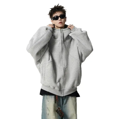 Fashion Brand Design Stitching High Street Ruoshuai Couple Sweater Alamode